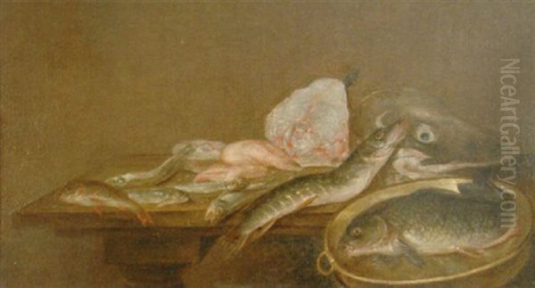 Stilleben Mit Fischen Oil Painting by Alexander Adriaenssen the Elder