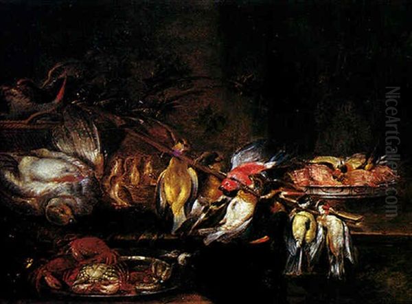 Nature Morte Aux Trophees De Chasse Oil Painting by Alexander Adriaenssen the Elder