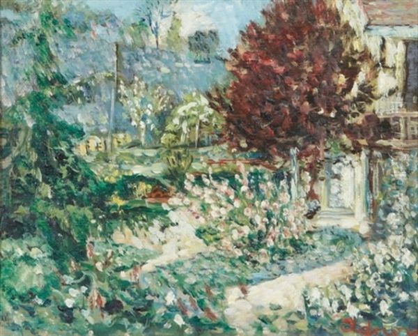 Jardin Oil Painting by Lucien Adrion