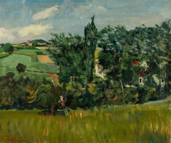 Sommerliche Landschaft Oil Painting by Lucien Adrion