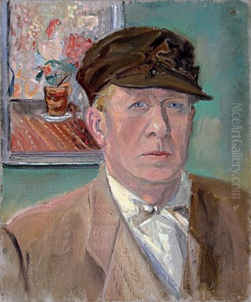 Autoportrait Oil Painting by Lucien Adrion