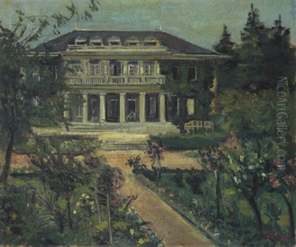 Villa In Berlin Oil Painting by Lucien Adrion