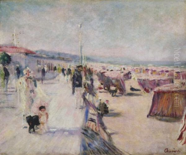 Sommertag Am Strand Oil Painting by Lucien Adrion