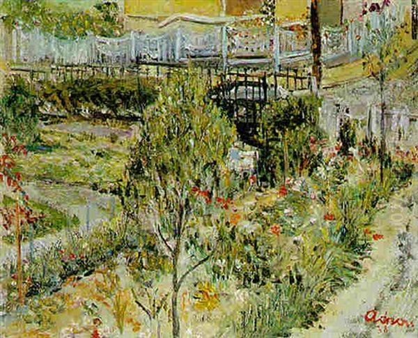 Notre Jardin Oil Painting by Lucien Adrion