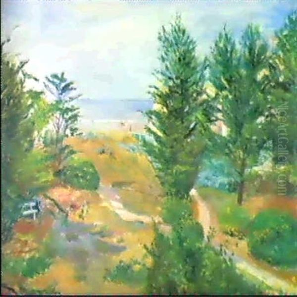 Strandlandschaft Oil Painting by Lucien Adrion