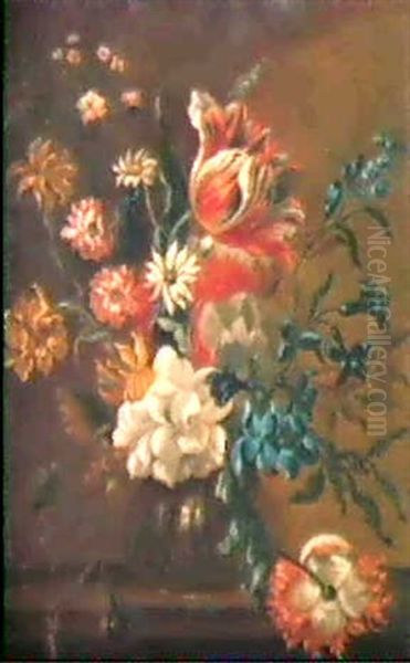 Blumenstilleben Oil Painting by Evert Van Aelst