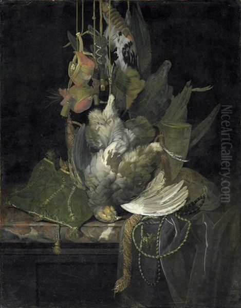 Jagdstilleben Oil Painting by Willem Van Aelst