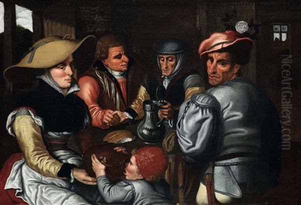 Interno Di Taverna Oil Painting by Pieter Aertsen