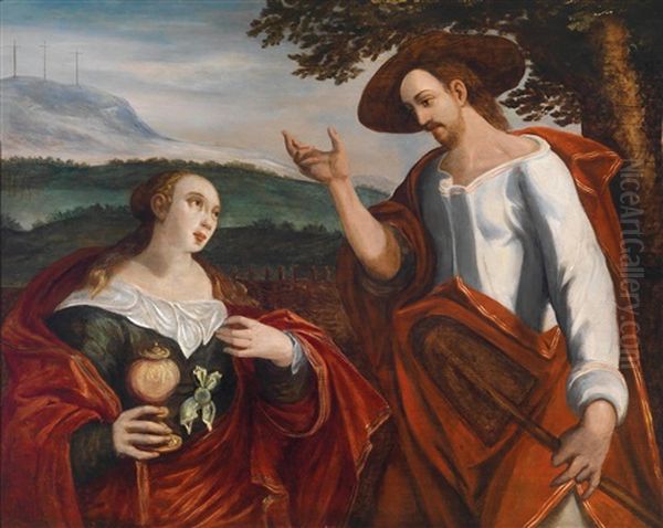 Noli Me Tangere Oil Painting by Pieter Aertsen