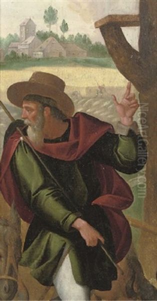 Saint Joseph (fragment) Oil Painting by Pieter Aertsen