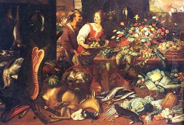 Fruttivendola Oil Painting by Pieter Aertsen