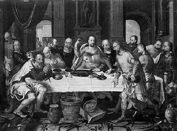 The Last Supper Oil Painting by Pieter Pietersz. Aertsen