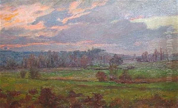 French Landscape Oil Painting by Charles-Jean Agard