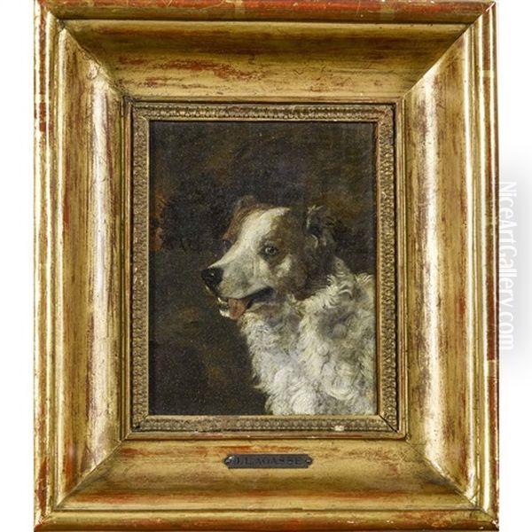 Tete De Chien Oil Painting by Jacques-Laurent Agasse