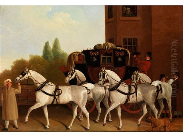 Edinburgh And London-royal Mail Oil Painting by Jacques-Laurent Agasse