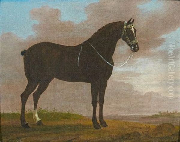 Portrait De Cheval Dans Un Paysage Oil Painting by Jacques-Laurent Agasse