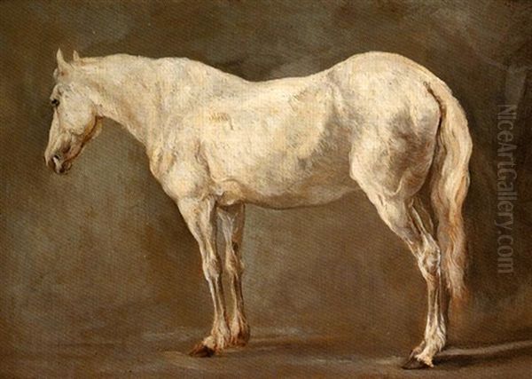 Cheval Pommele Gris Oil Painting by Jacques-Laurent Agasse