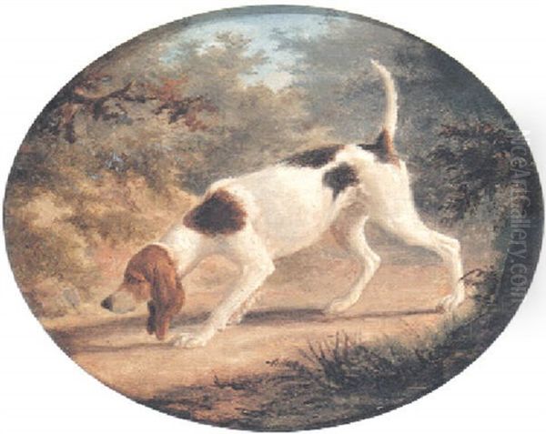 A Liver Pointer In A Landscape Oil Painting by Jacques-Laurent Agasse