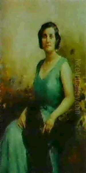 Ritratto Oil Painting by Rinaldo Agazzi