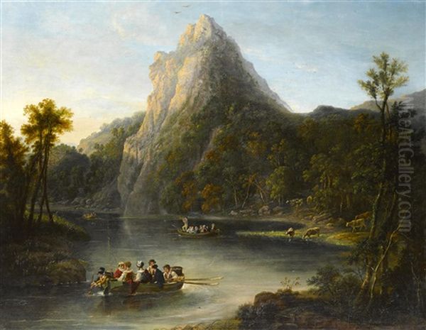 The Eagle's Nest, Killarney Oil Painting by Agostino Aglio