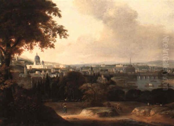 A View Of Rome Oil Painting by Agostino Aglio