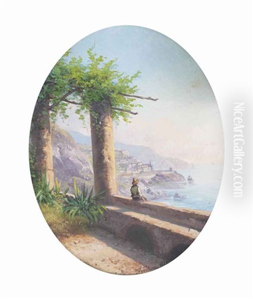 Amalfi Oil Painting by Guido Agostini