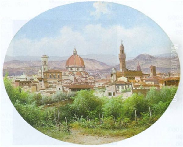 Blick Auf Florenz Oil Painting by Guido Agostini