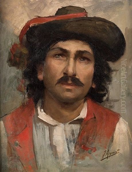 Gondolero Oil Painting by Joaquin Agrasot y Juan