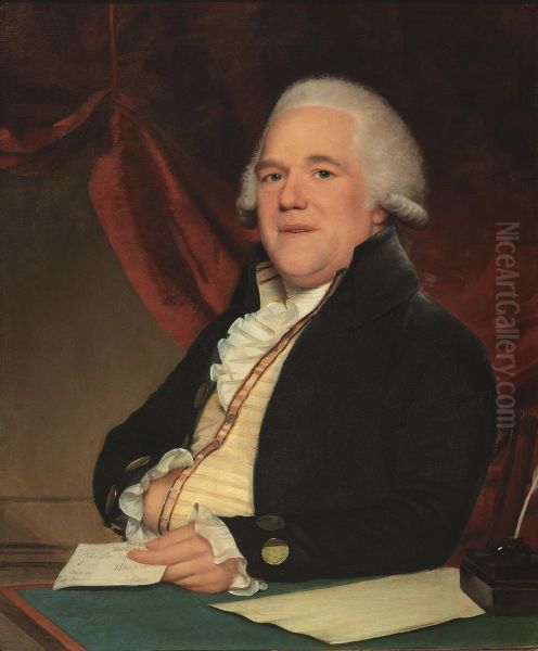 Portrait Of John Sims Esq., Merchant Of London Oil Painting by Lemuel Francis Abbott