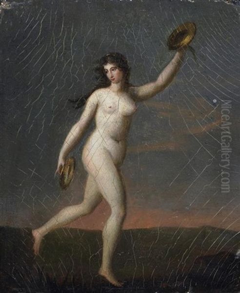 Allegorische Figur Oil Painting by Carl Josef Alois Agricola