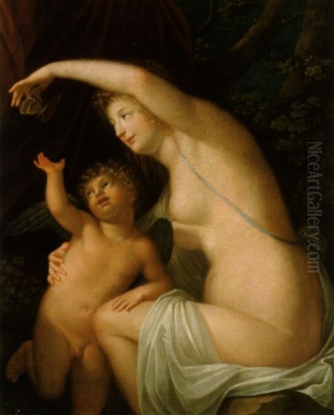 Amor Und Psyche Oil Painting by Carl Josef Alois Agricola