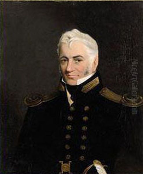 Portrait Of Captain Alexander Melville (1803-1876) Oil Painting by Lemuel Francis Abbott