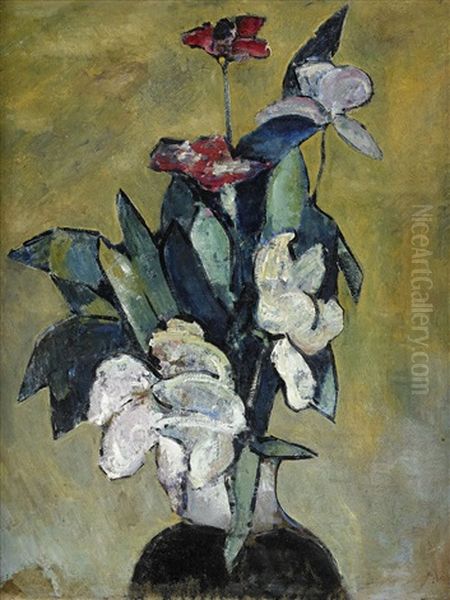 Stilleben Med Blommor Oil Painting by Ivan Agueli