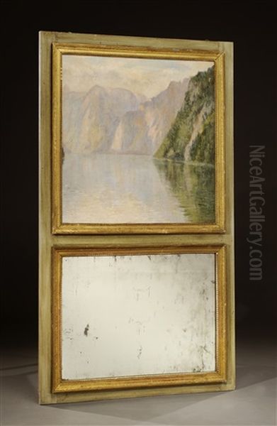 Lac De Montagne Oil Painting by Georgette Agutte