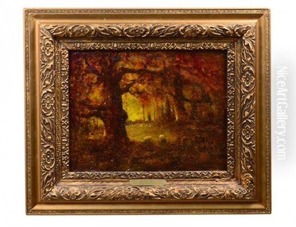 The Golden Hour Oil Painting by Henry Hammond Ahl