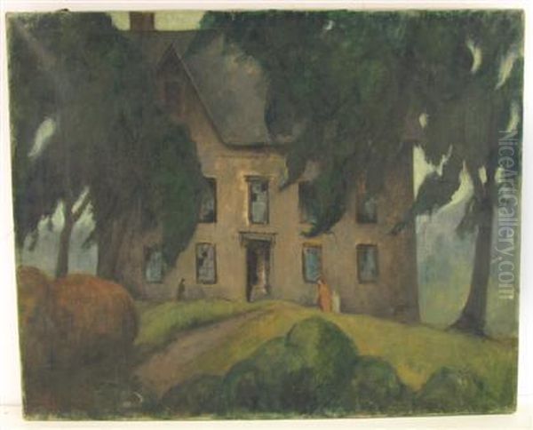 The Haunted House Oil Painting by Yarnall Abbott