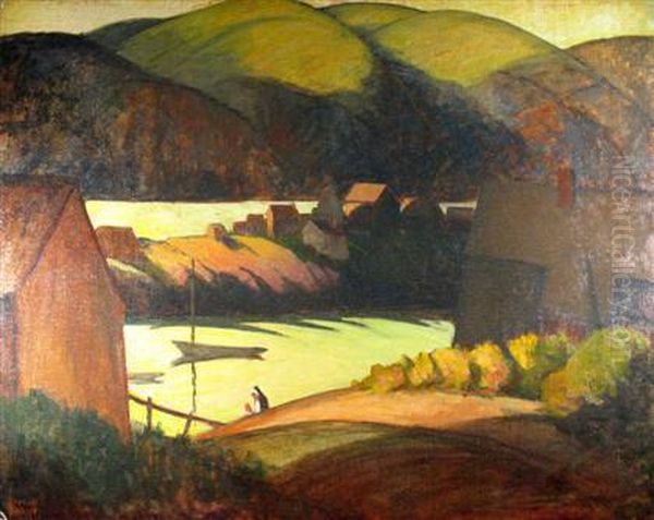 The Hill Oil Painting by Yarnall Abbott