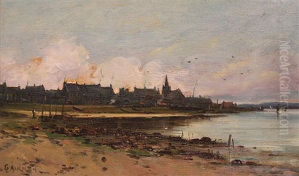 Largs - Ayrshire Coast Oil Painting by George W. Aikman