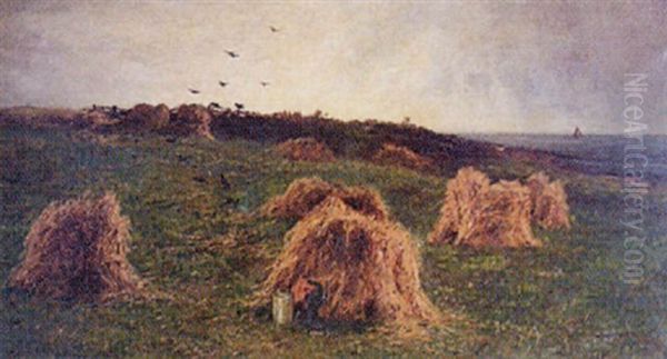 The Hayfield Oil Painting by George W. Aikman