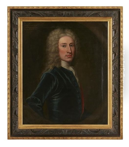 Half Length Portrait Of Archibald Stewart Of Stewart-hall Oil Painting by William Aikman