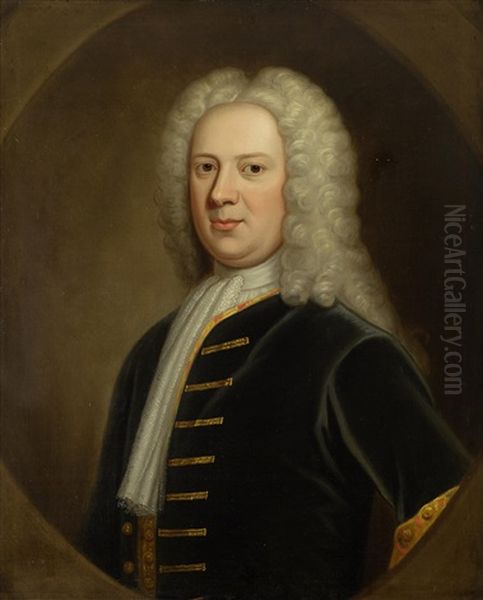 Portrait Of John Stirling (1677-1736), Provost Of Glasgow Oil Painting by William Aikman