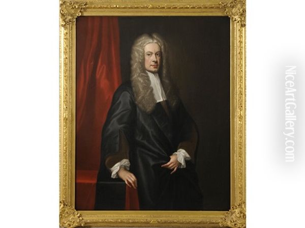 Portrait Of Sir John Clerk Of Penicuik, 2nd Bt. (1676-1755) Oil Painting by William Aikman