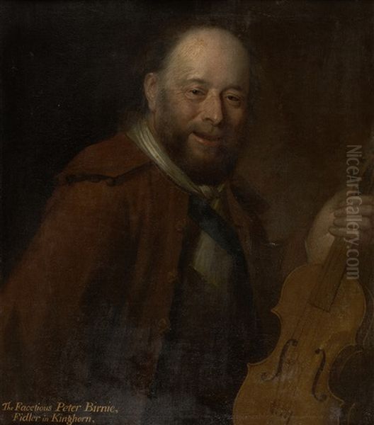 Patie Birnie, The Fiddler Of Kinghorn Oil Painting by William Aikman