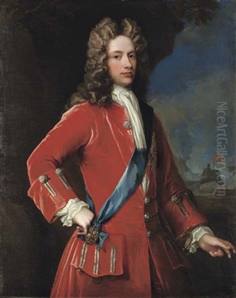 Portrait Of John, 2nd Duke Of Argyll And 1st Duke Of Greenwich Oil Painting by William Aikman