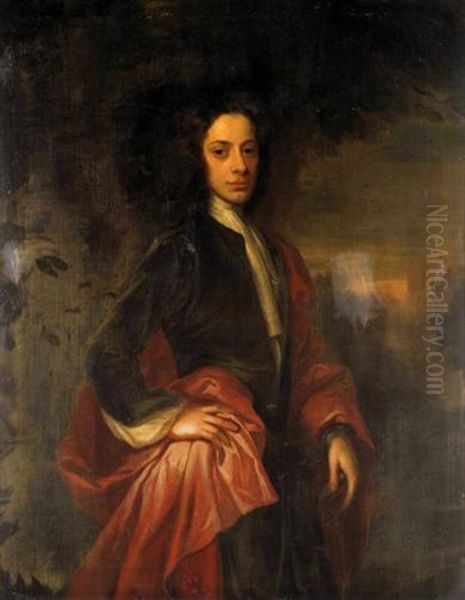 Portrait Of Charles, 9th Lord Elphinstone Oil Painting by William Aikman