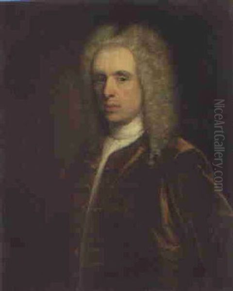 Portrait Of Patrick Maxwell, Half-length Oil Painting by William Aikman