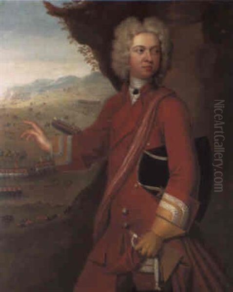 Portrait Of Charles, 8th Baron Cathcart Oil Painting by William Aikman