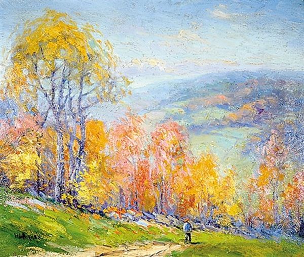 October Hillsides by Harry G. Aitken