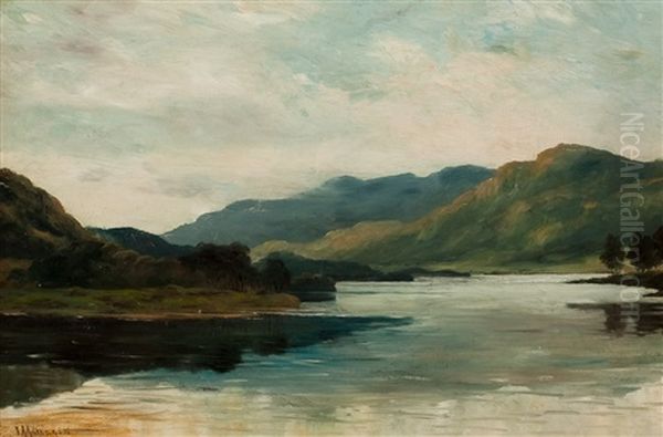 Highland Loch Oil Painting by James Alfred Aitken