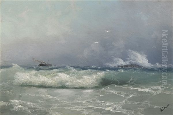 Biarritz Oil Painting by Ivan Konstantinovich Aivazovsky